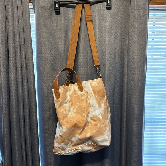 Thirty One Tan Tie Dye Print Bag​ - Picture 5 of 7